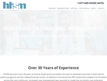 Tablet Screenshot of homehealthstrategicmanagement.com